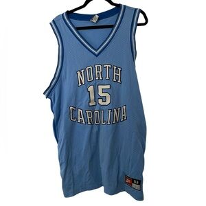 Rare Vintage North Carolina NC Tar Heels NCAA Vince Carter NIKE Jersey 52 XXL